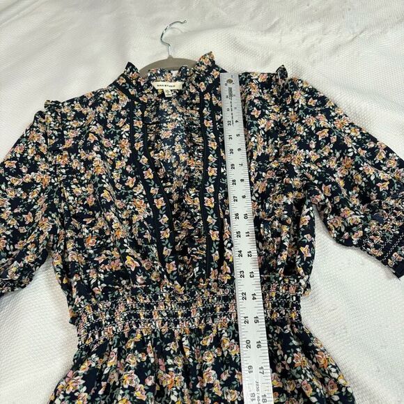 Max Studio Floral-Print Tiered Crep Midi Dress Sz M - Picture 11 of 13